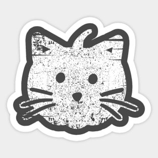 Cute Cat Lover Vintage Style Halloween Pumpkin Costume Idea Sticker